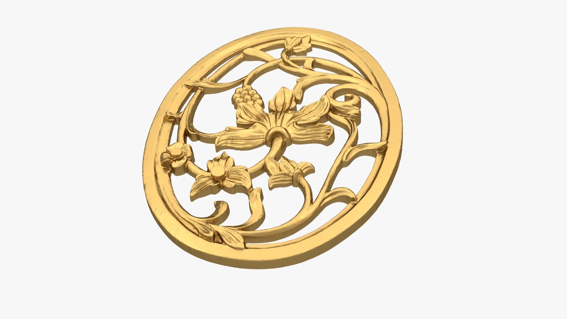 Classic decor ornament 240 3D model_3