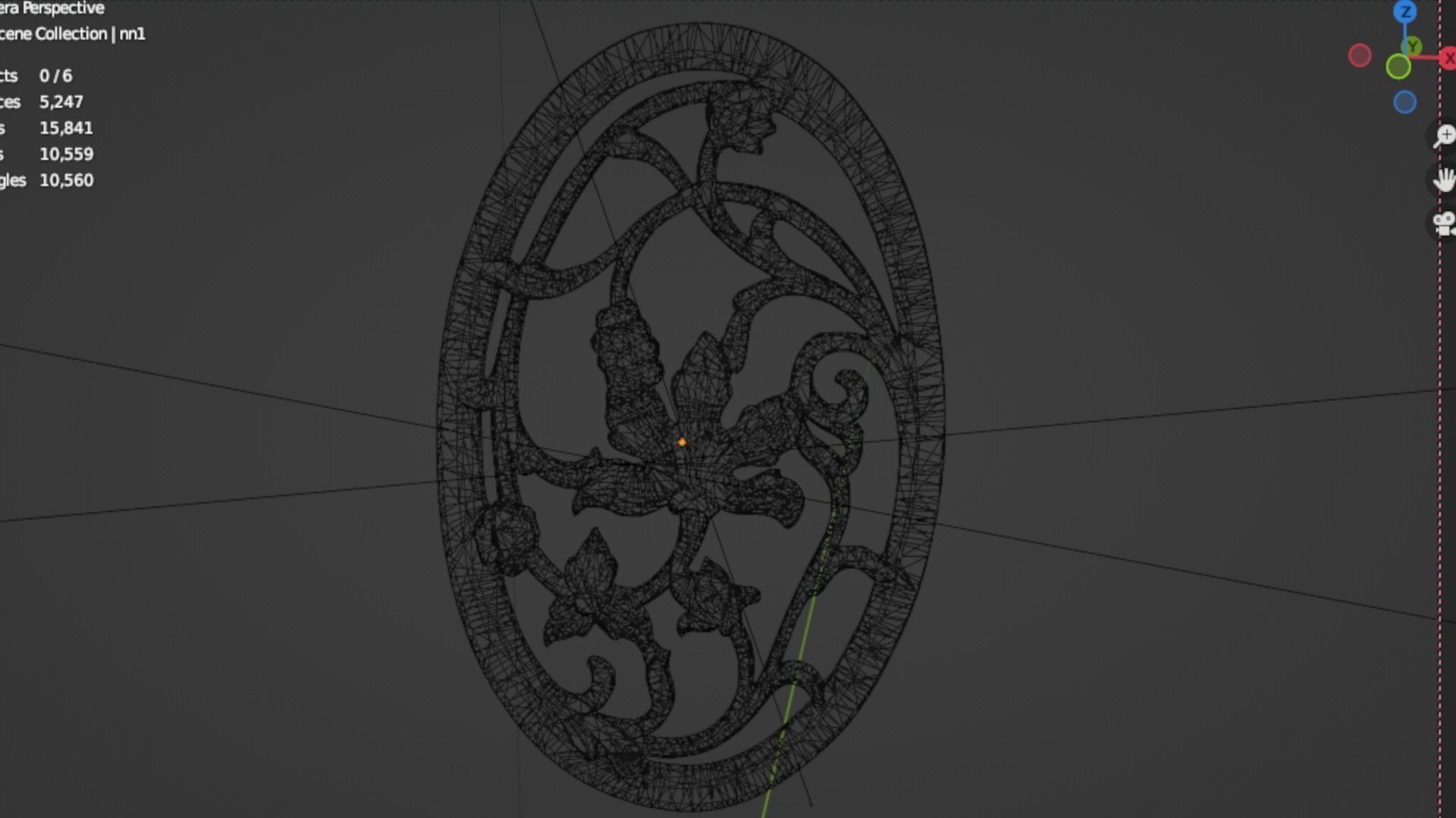 Classic decor ornament 240 3D model_6