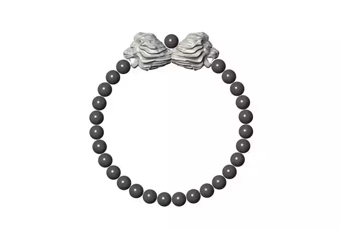 Lion bead Bracelet Design Silver Bead design