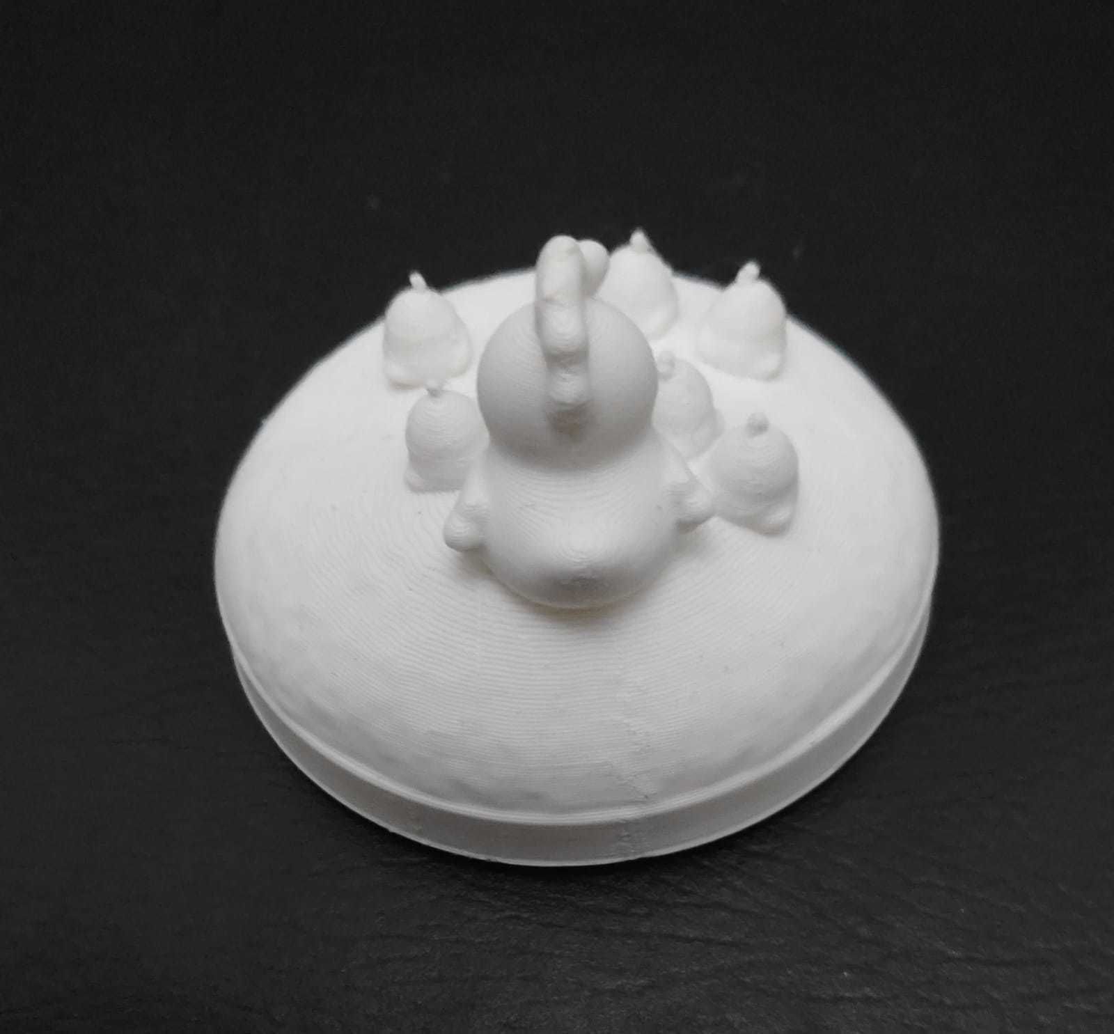 Hen and Cute Chicks 3D print model_18