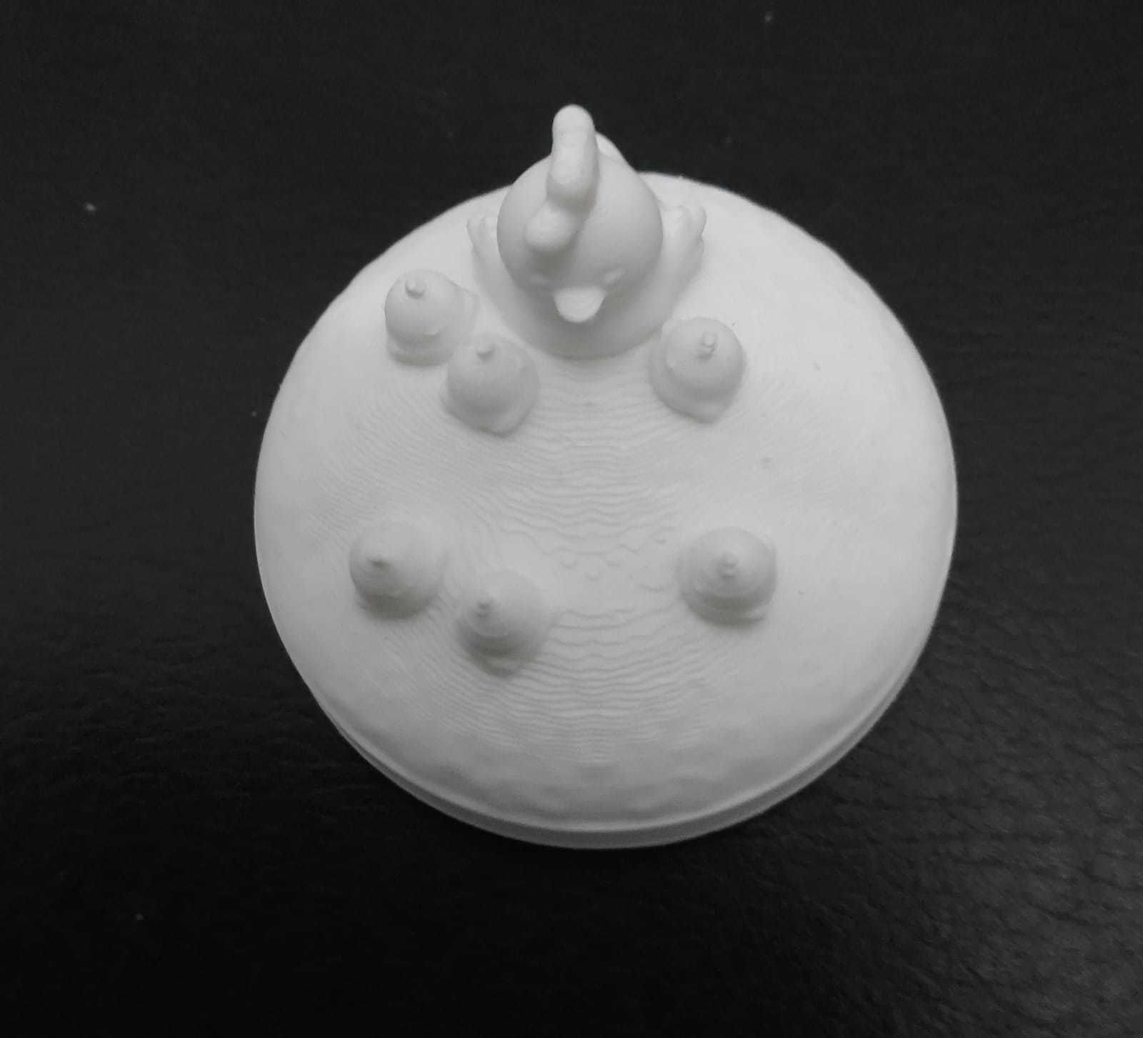 Hen and Cute Chicks 3D print model_15