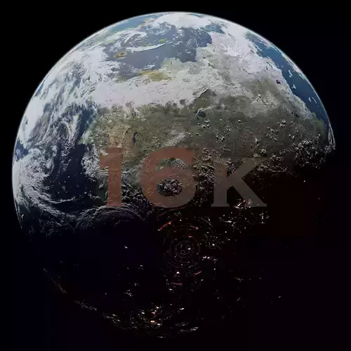 Terran Planet 10 - 16k 3D model