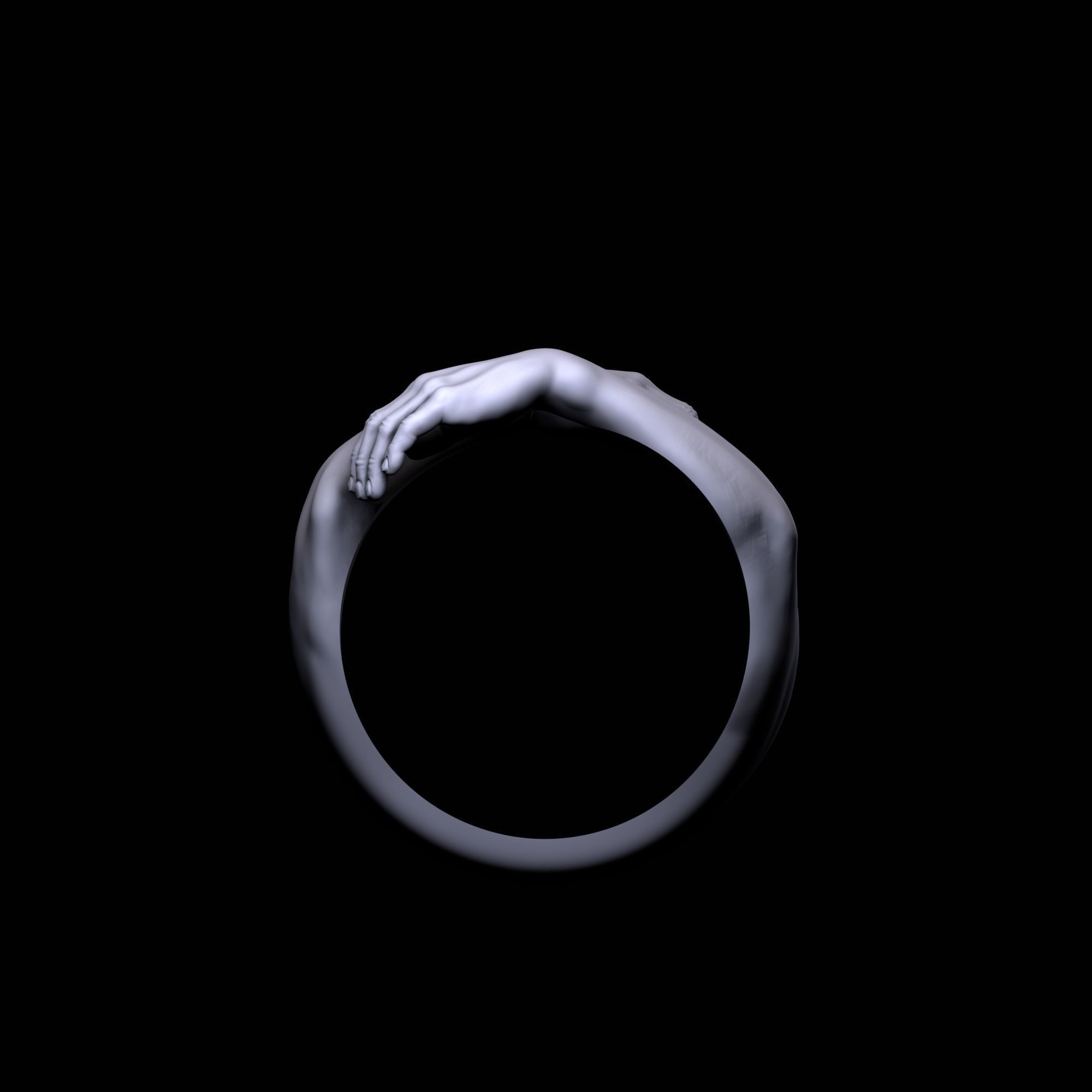 Hug Ring  3D print model_4