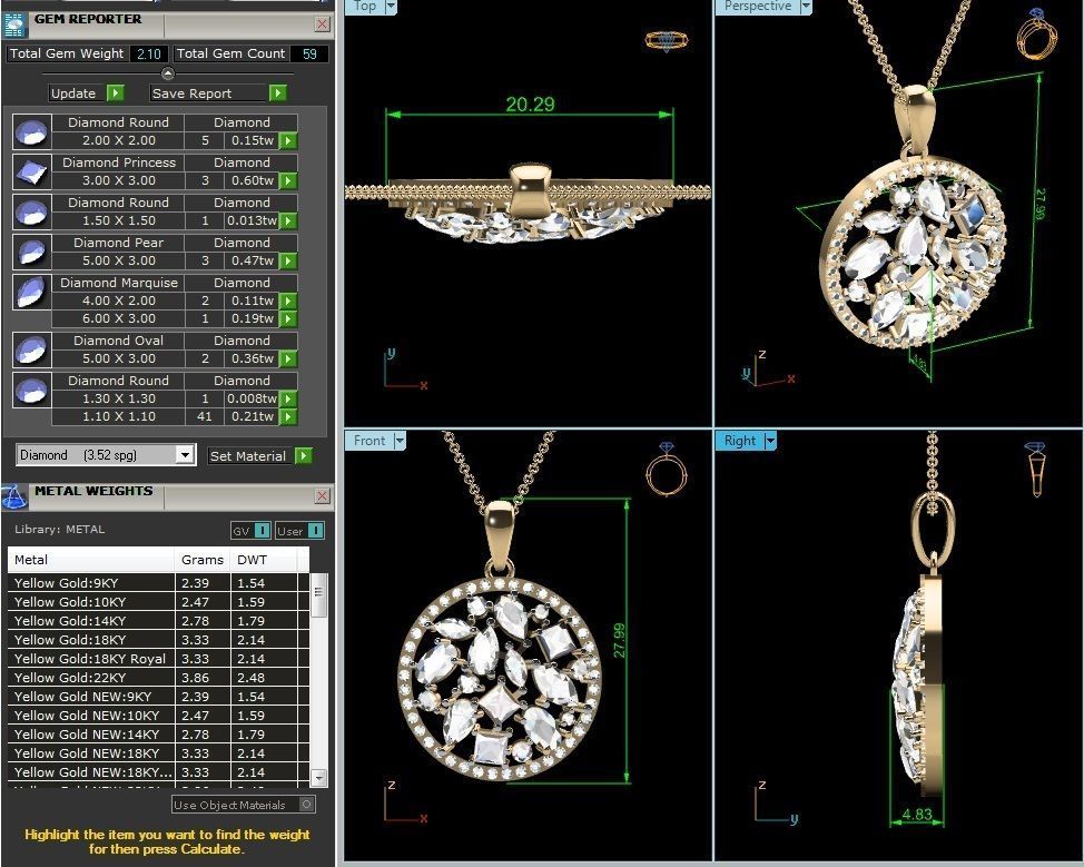 Pendant - 8145 3D print model_1