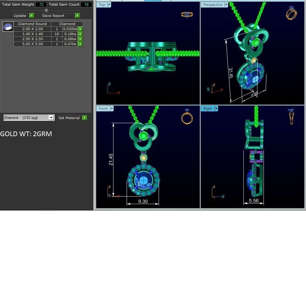 Pendant - 4143 3D print model_1