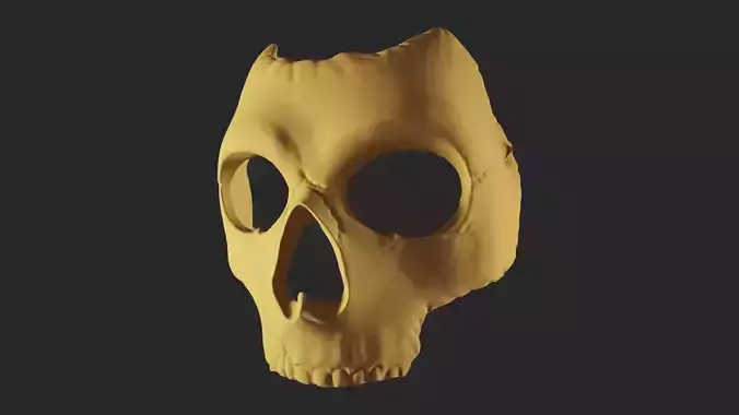 GHOST FACE MASK - CALL OF DUTY - MODERN WARFARE 2 3D model