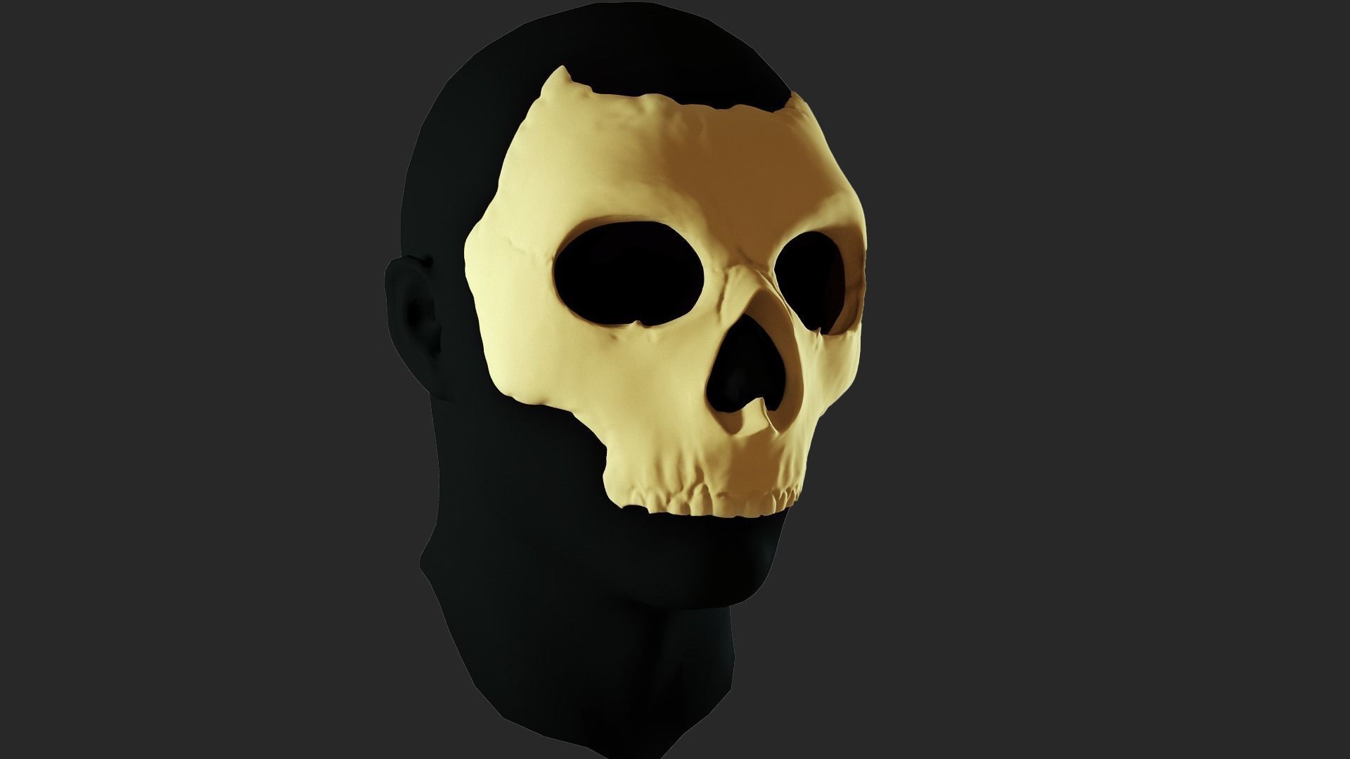 GHOST FACE MASK - CALL OF DUTY - MODERN WARFARE 2 3D model | CGTrader