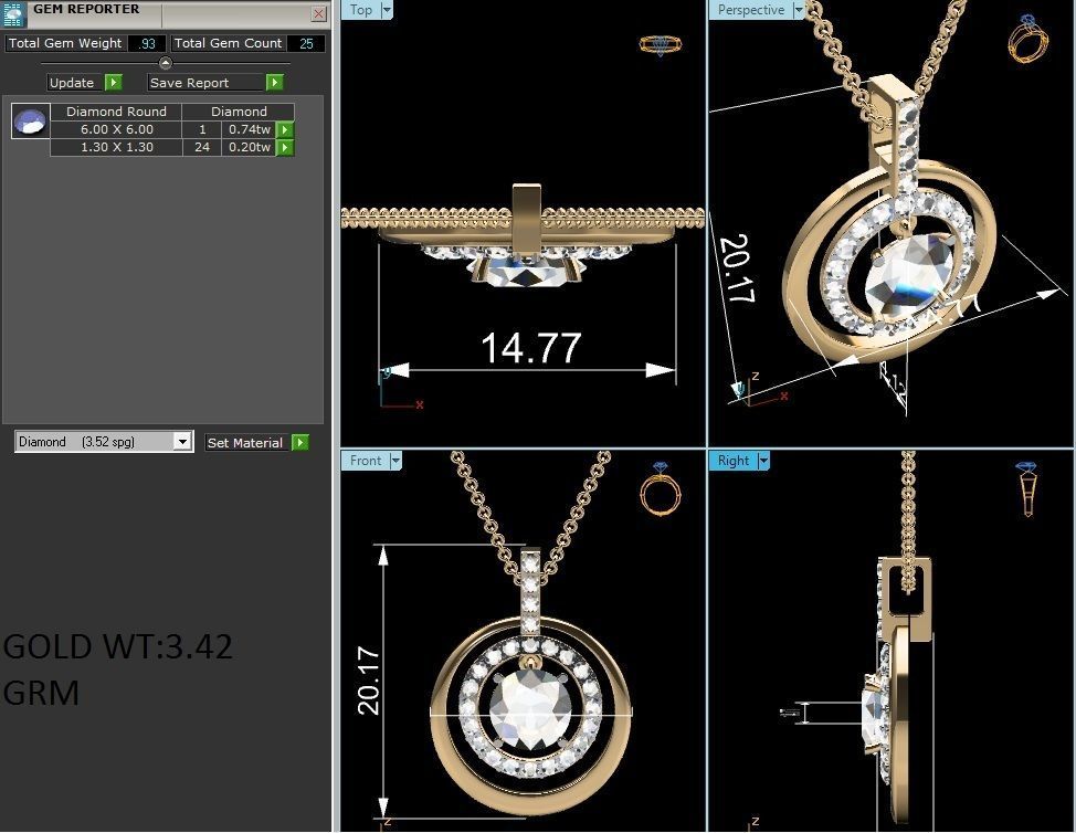 Pendant - 3997 3D print model_1
