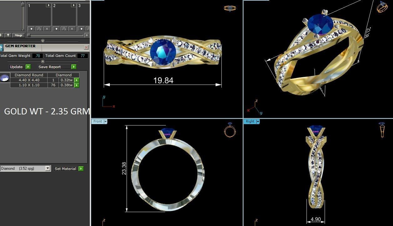 Ring - 8777 3D print model_4