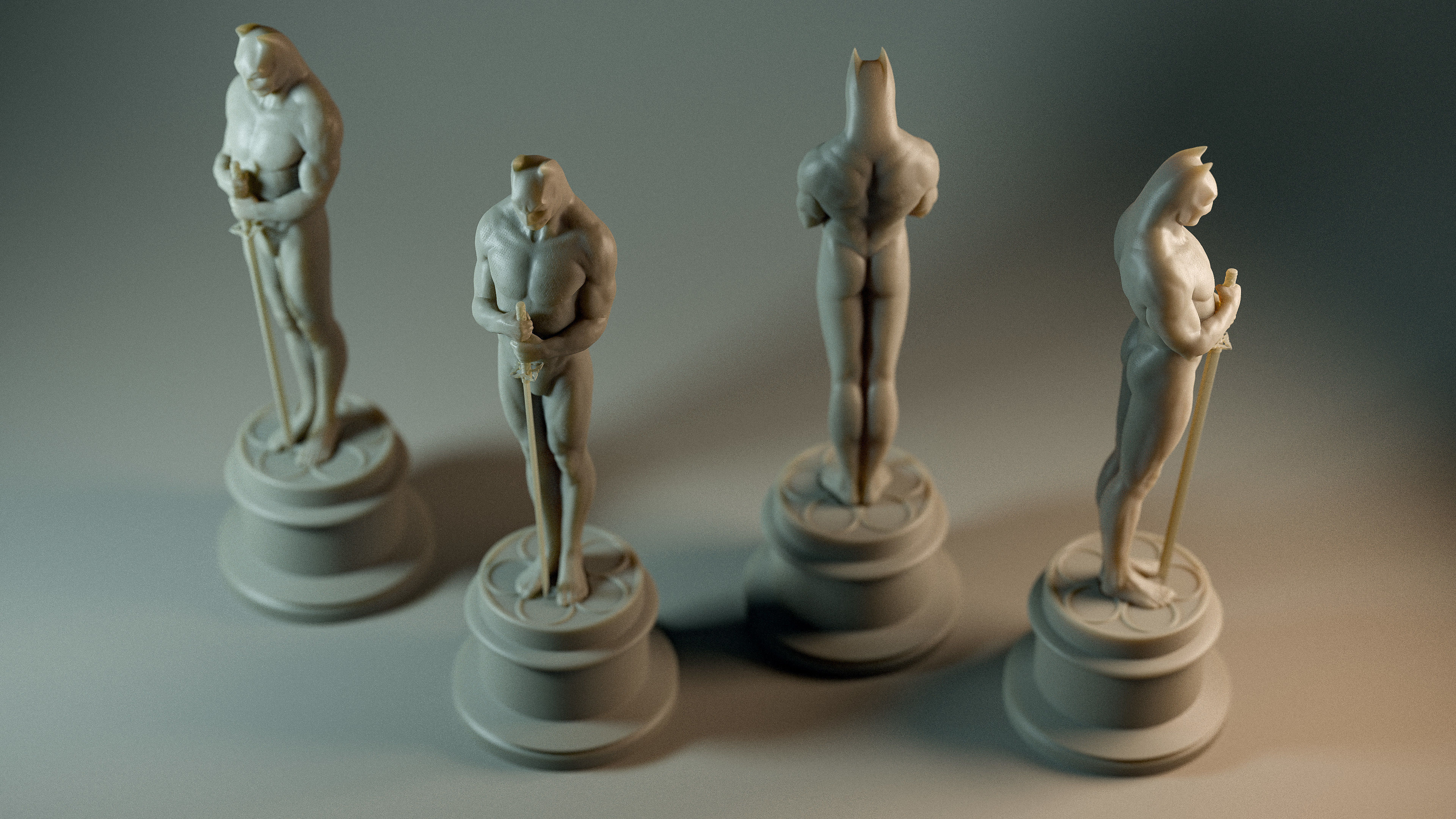 BetScar batman statues 3D print model_2