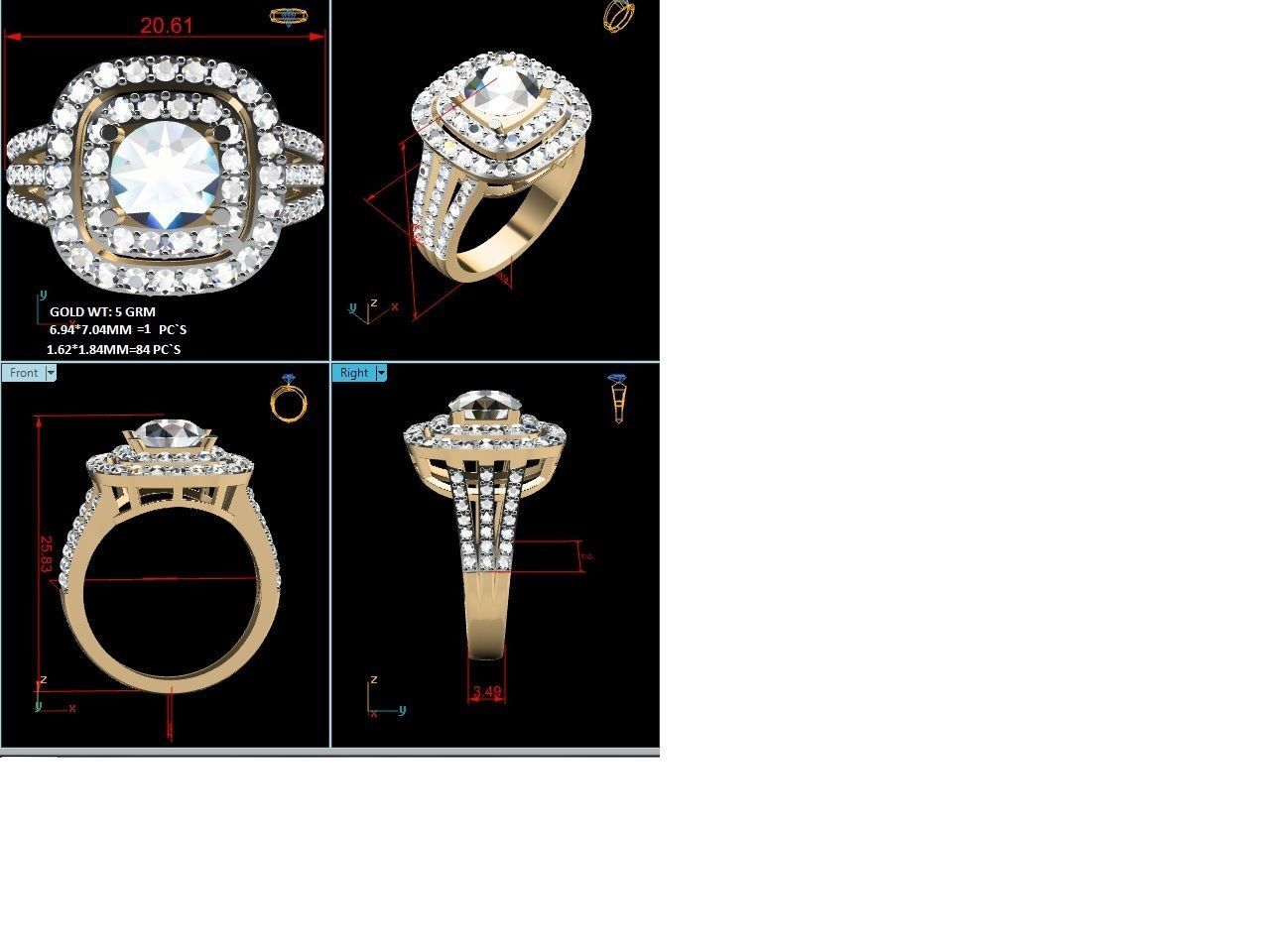 Ring - 8574 3D print model_3