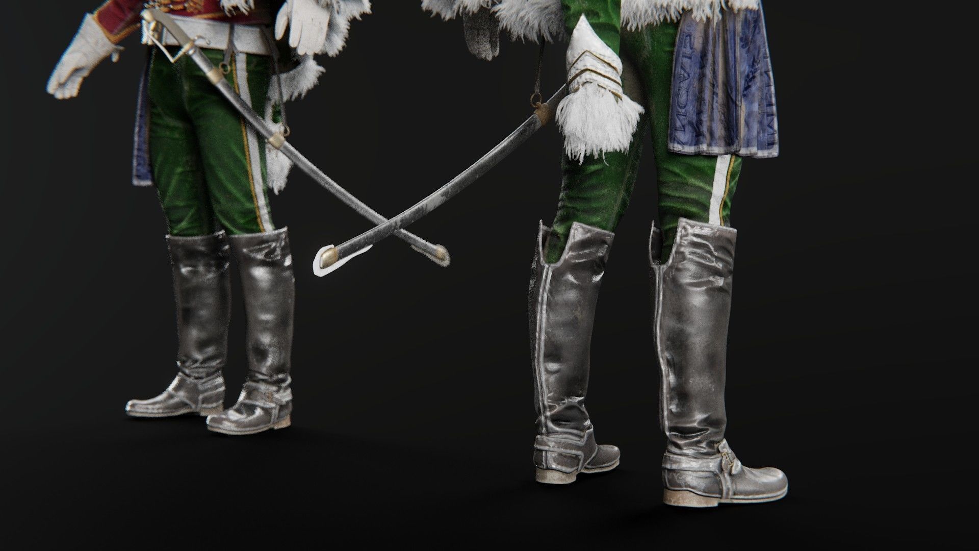 Soldier Napoleon High Rank Officer 3D model_6