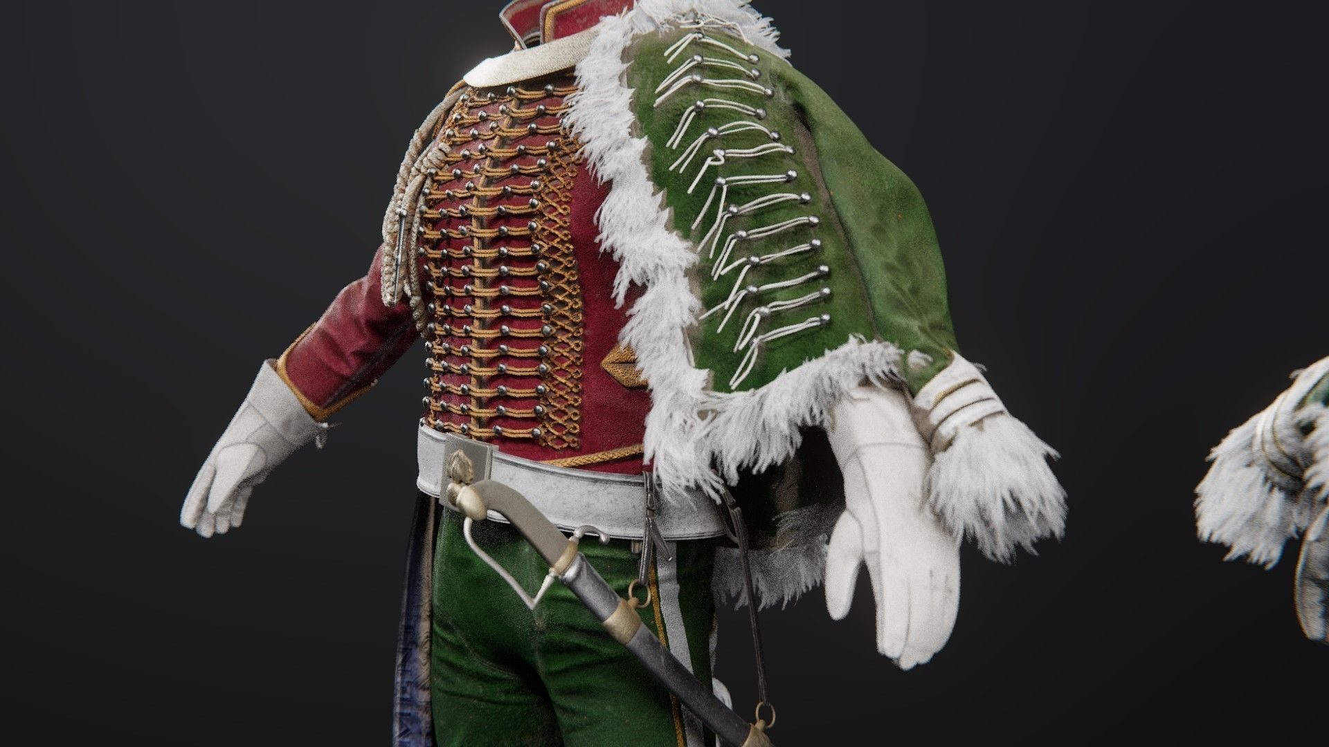 Soldier Napoleon High Rank Officer 3D model_4