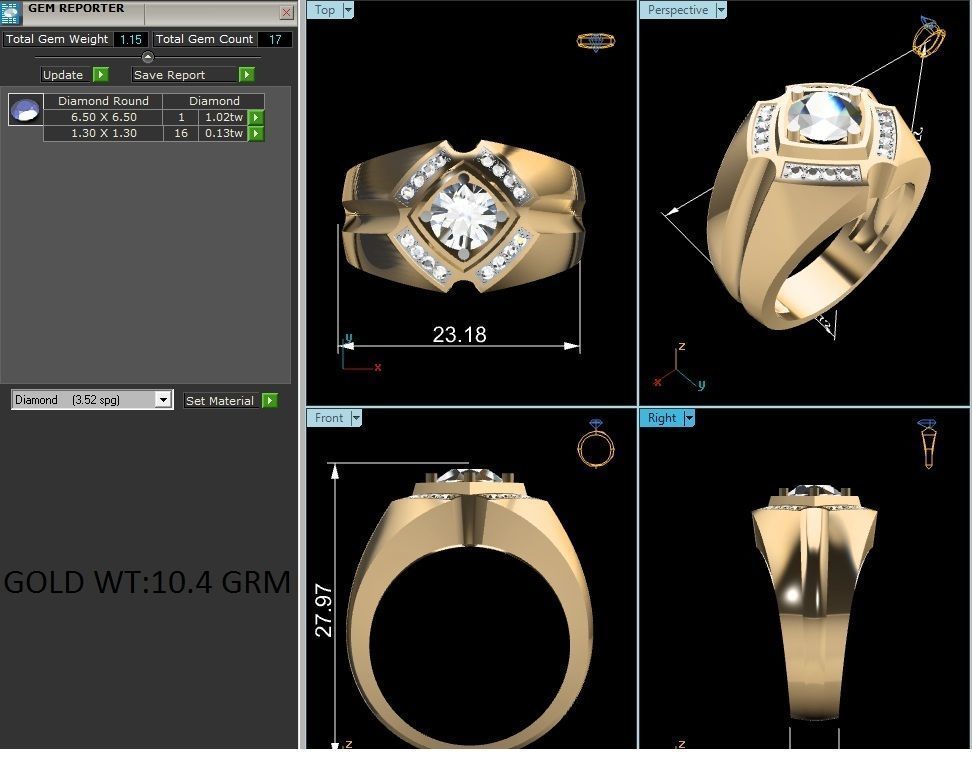 Ring - 4014 3D print model_3