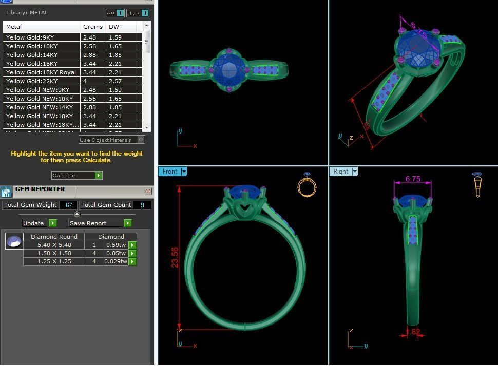 Ring - 3814 3D print model_4