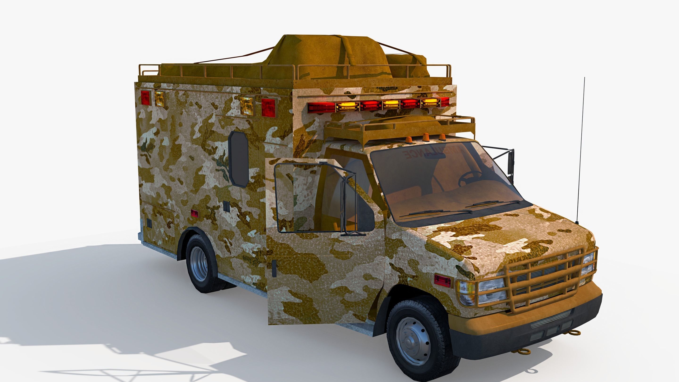 Military Base - Scene Low-poly 3D model_20
