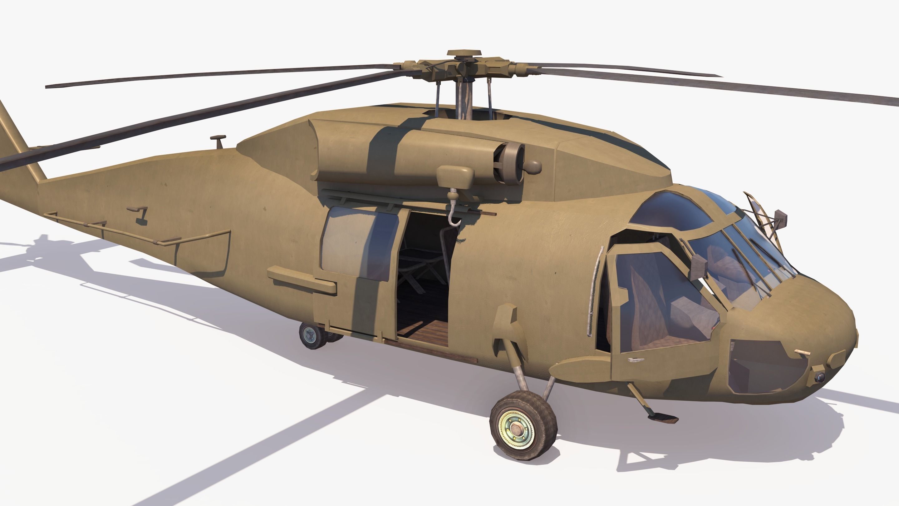 Military Base - Scene Low-poly 3D model_19