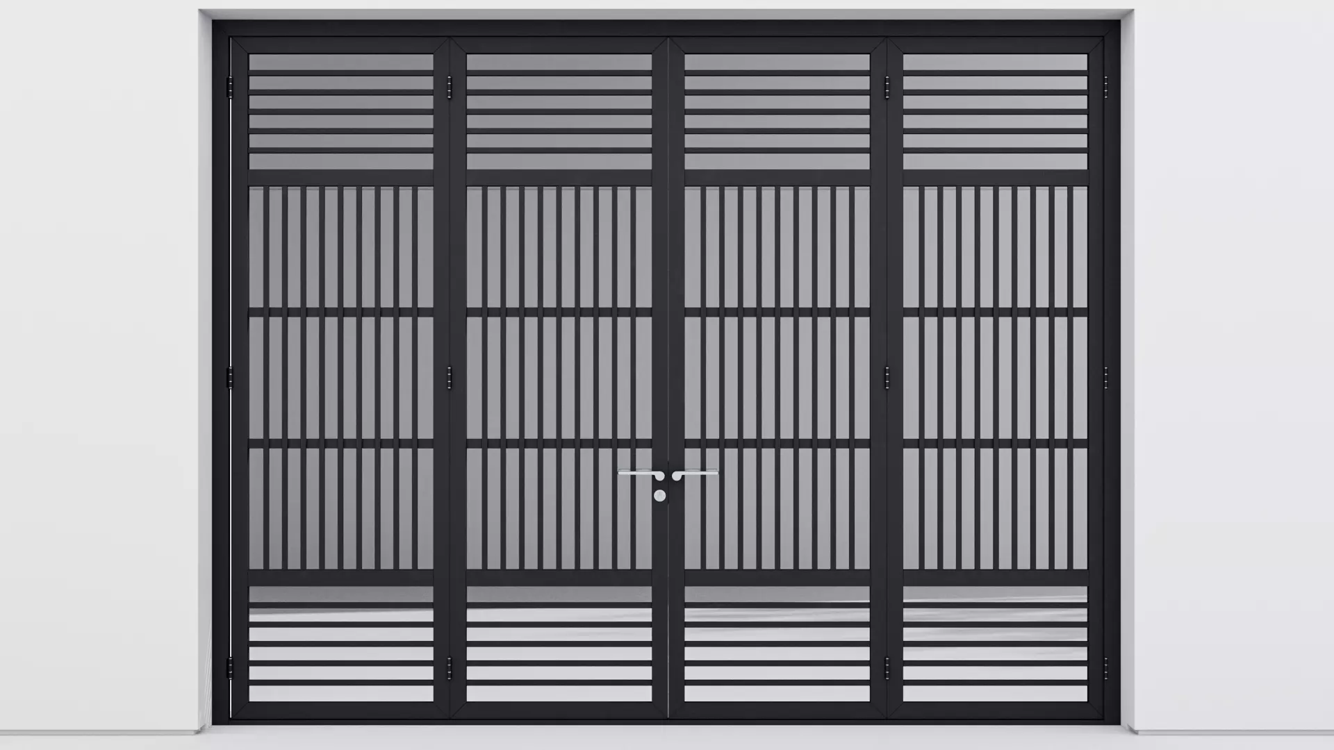 Aluminium door 53 3D model_0