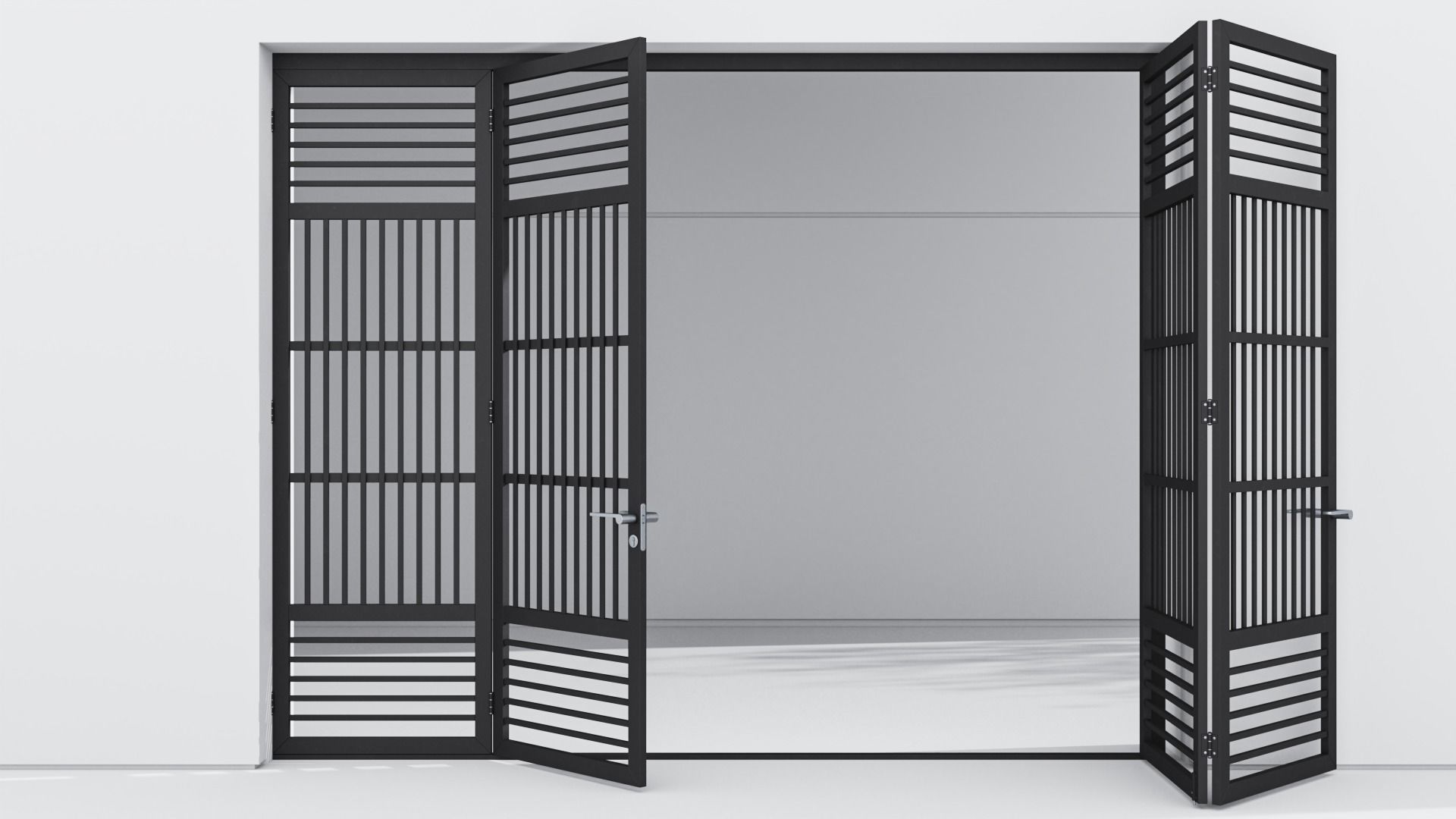 Aluminium door 53 3D model_1