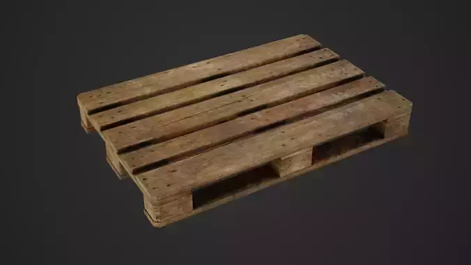 Wooden Pallet Prop Low-poly 3D model