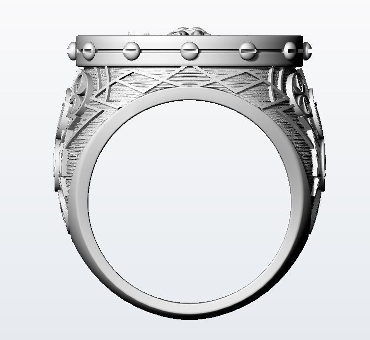 Vitruvian ring 3D print model_19