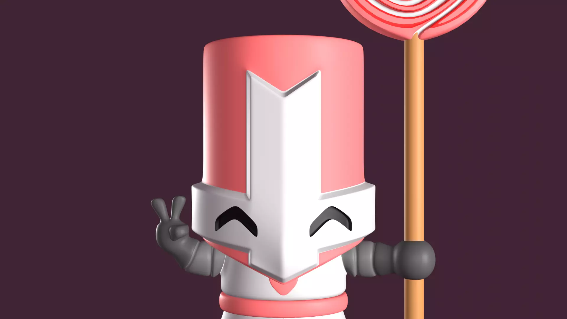 Pink Knight - Castle Crashers 3D print model