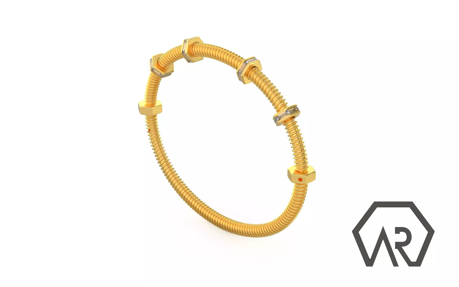 Woman Bracelet  3D print model D39 3D print model 3D print model_0