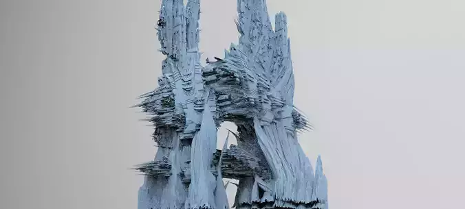 Alien Cliffs rock structure Base 2 versions