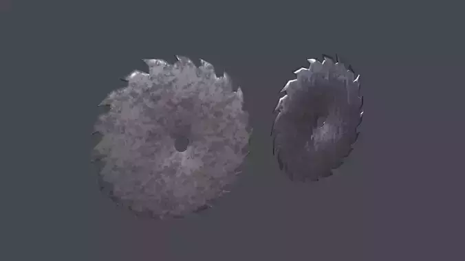 Saw Blade 3D Model Low-poly 3D model