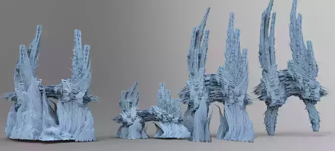 Alien Cliffs rock structure Base 5 models  