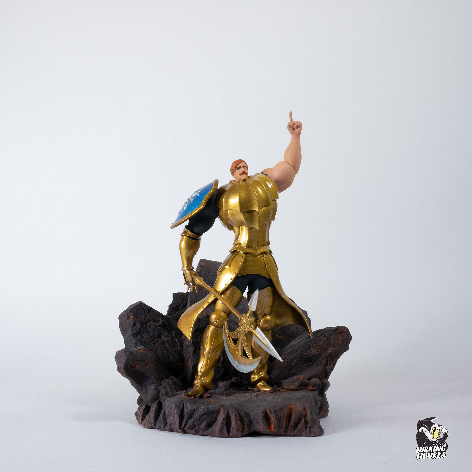 Escanor Statue - Seven deadly sins Anime - Fan art 3D print model_6