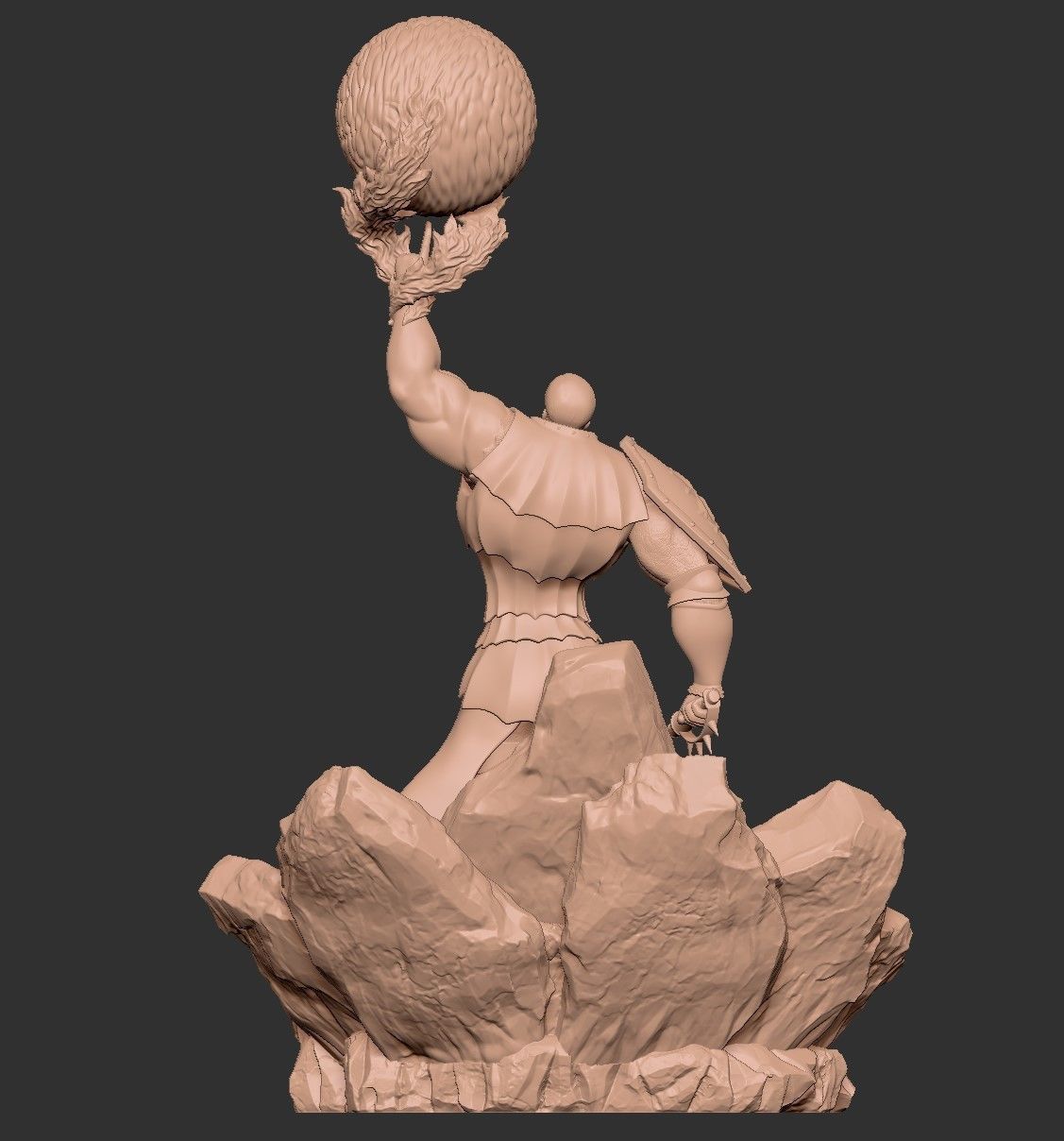 Escanor Statue - Seven deadly sins Anime - Fan art 3D print model_11