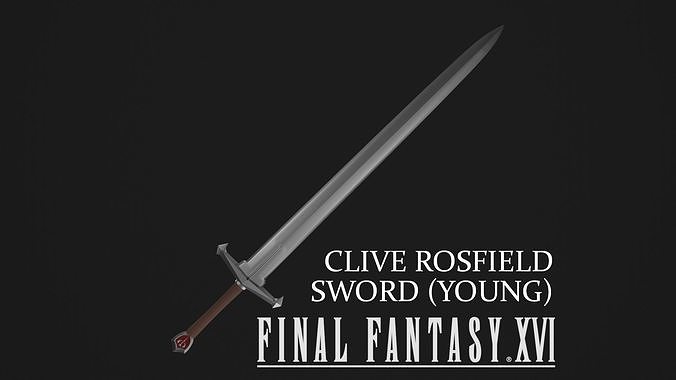 Final Fantasy XVI - Clive Rosfield - Rosarian Oath Sword 3D print model