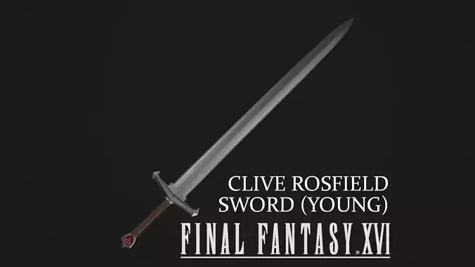 Final Fantasy XVI - Clive Rosfield - Rosarian Oath Sword 3D print model