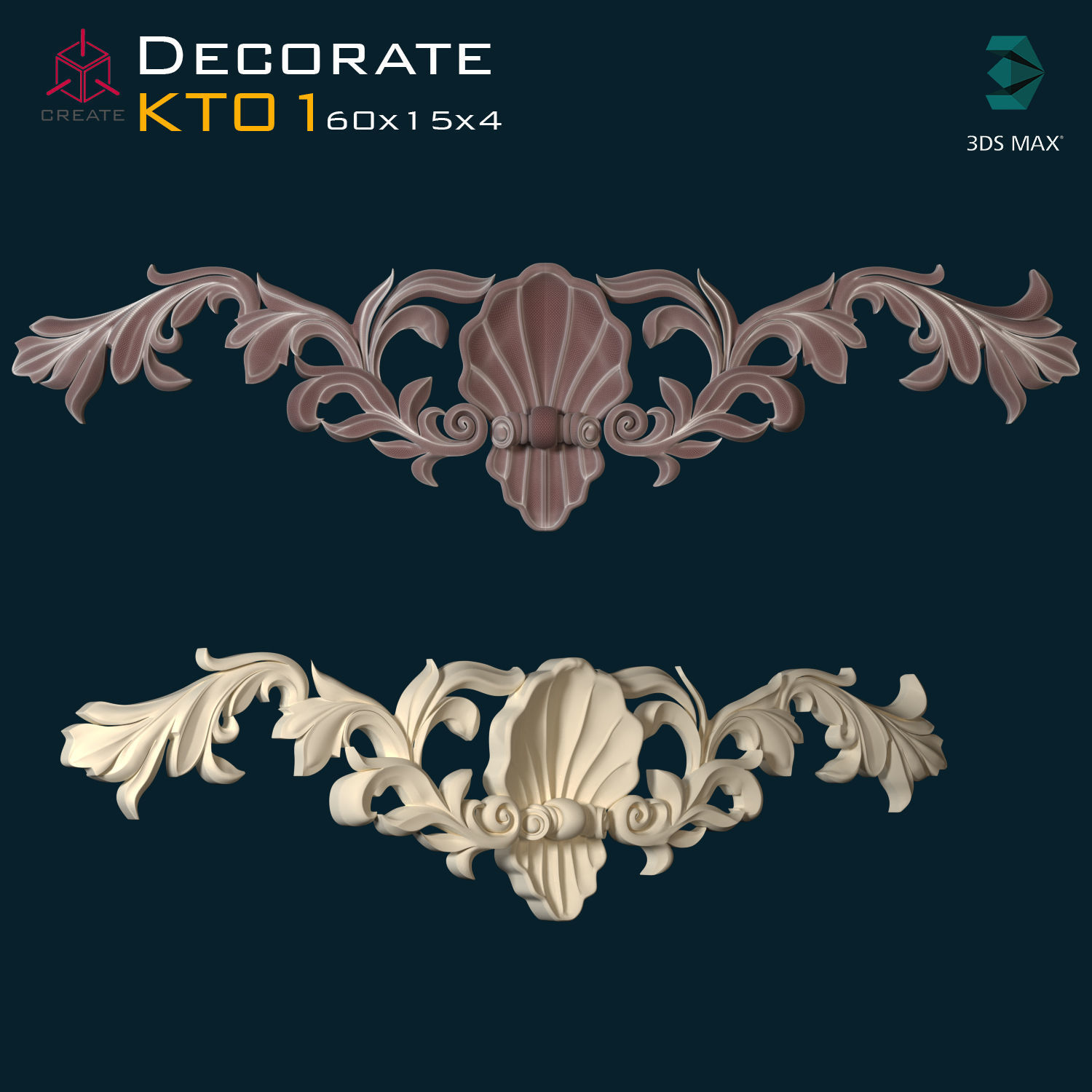 Decoration ornament KT01 3D model_1