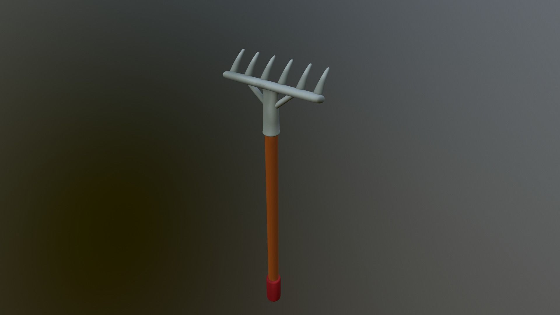 Cartoon Harrow Low-poly 3D model_18