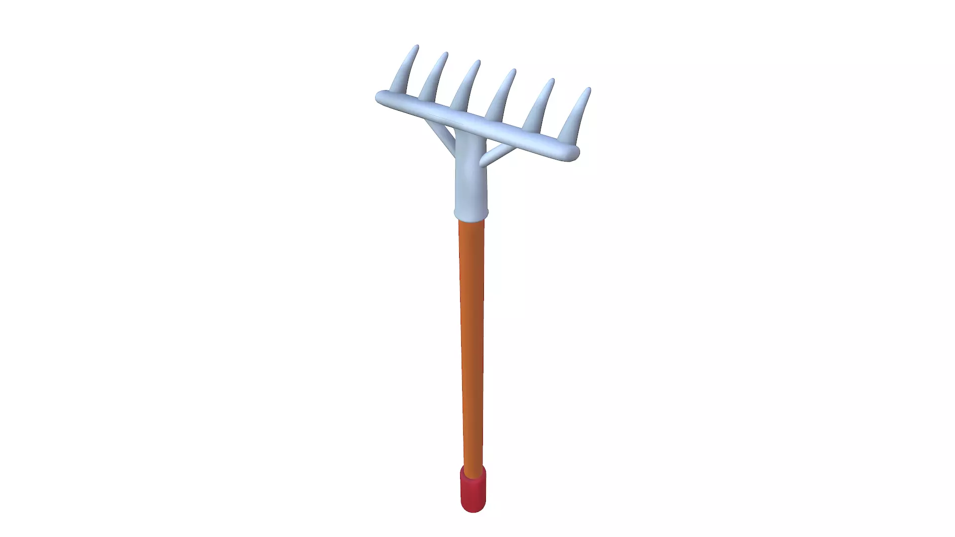 Cartoon Harrow Low-poly 3D model_0