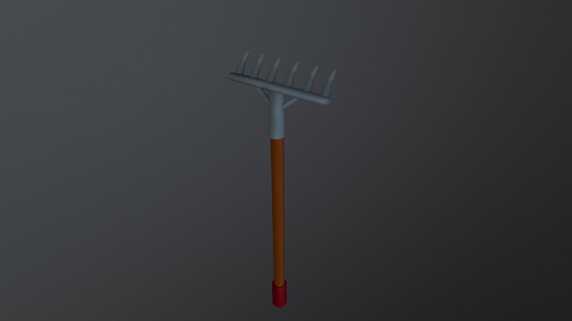 Cartoon Harrow Low-poly 3D model_28