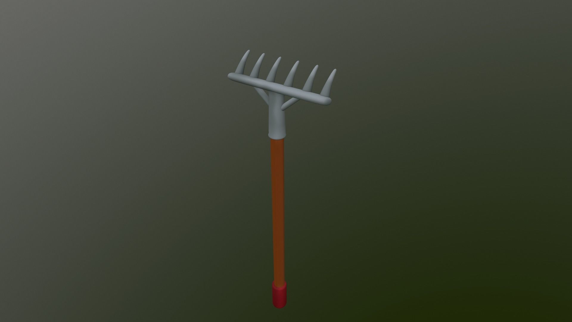 Cartoon Harrow Low-poly 3D model_26