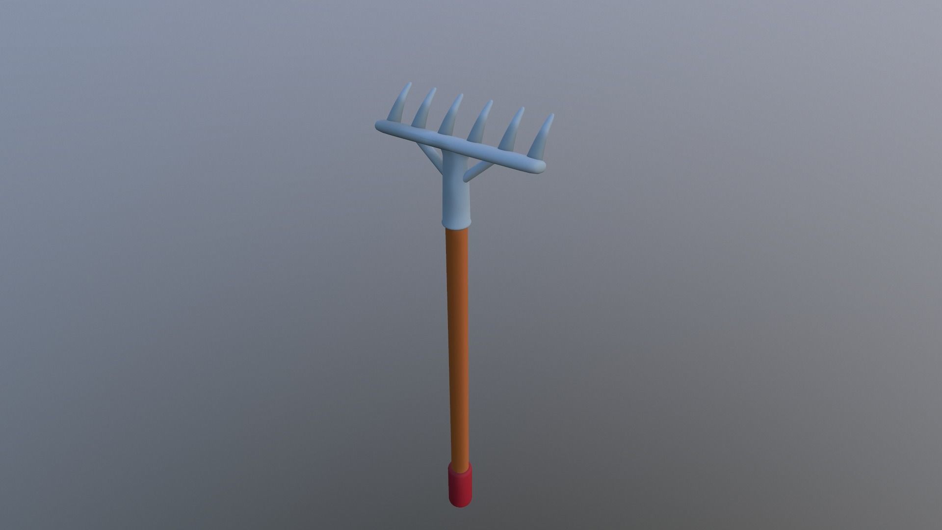 Cartoon Harrow Low-poly 3D model_22