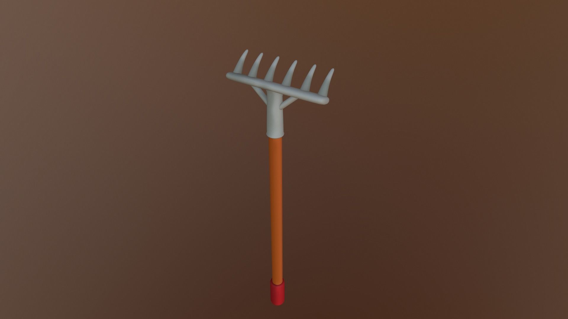 Cartoon Harrow Low-poly 3D model_24