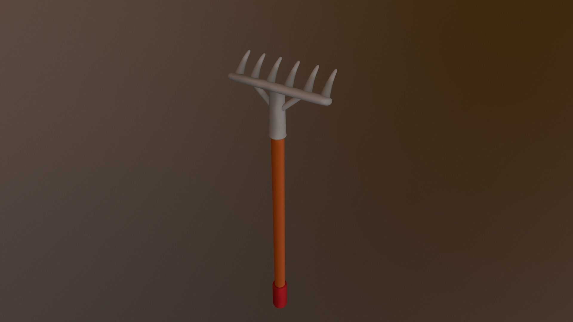 Cartoon Harrow Low-poly 3D model_8