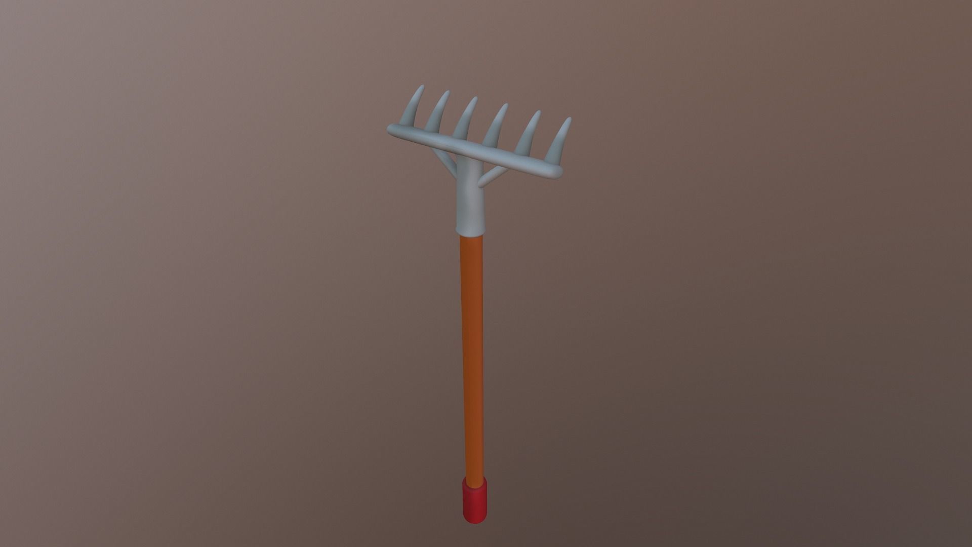 Cartoon Harrow Low-poly 3D model_10