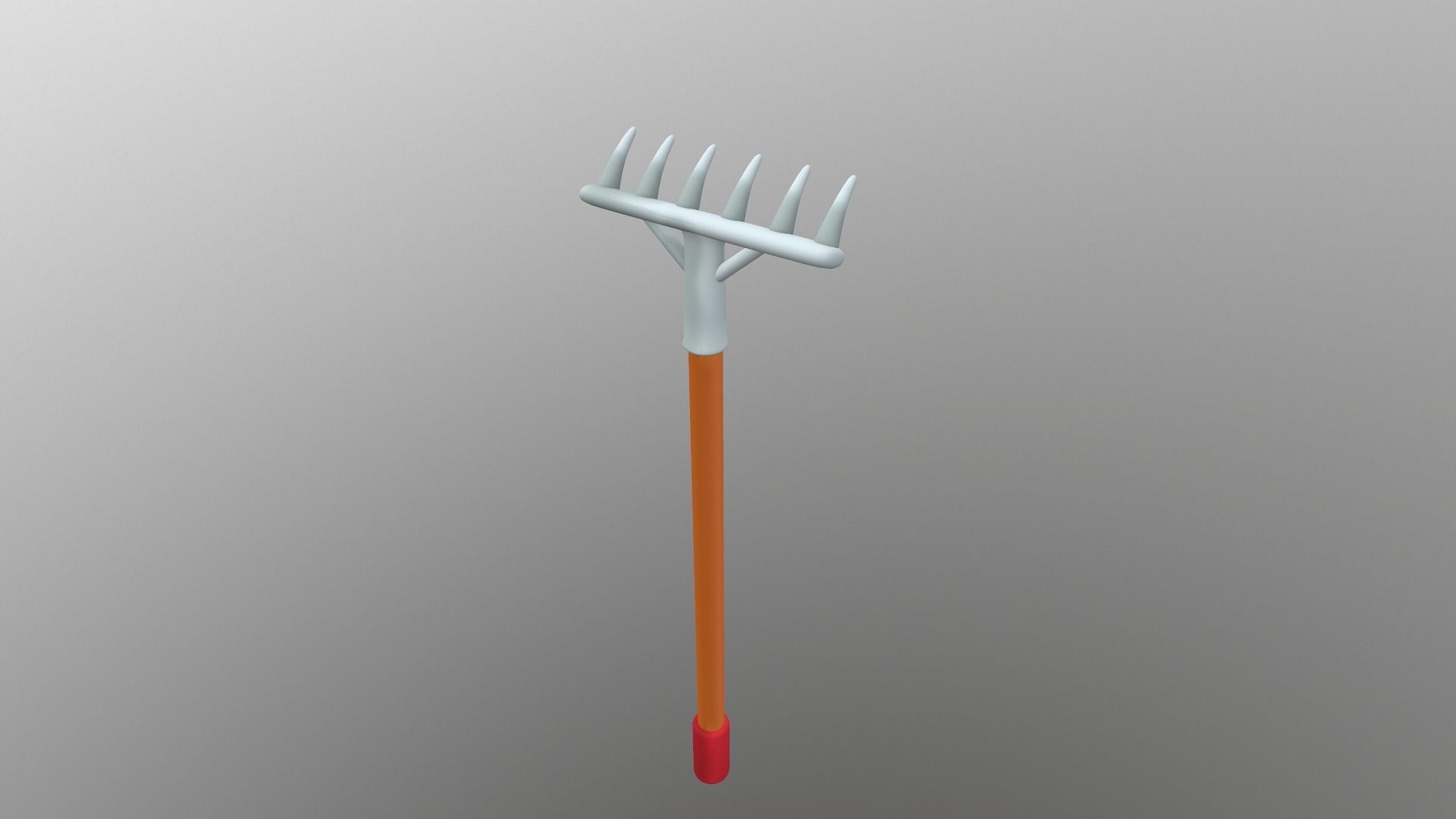 Cartoon Harrow Low-poly 3D model_19