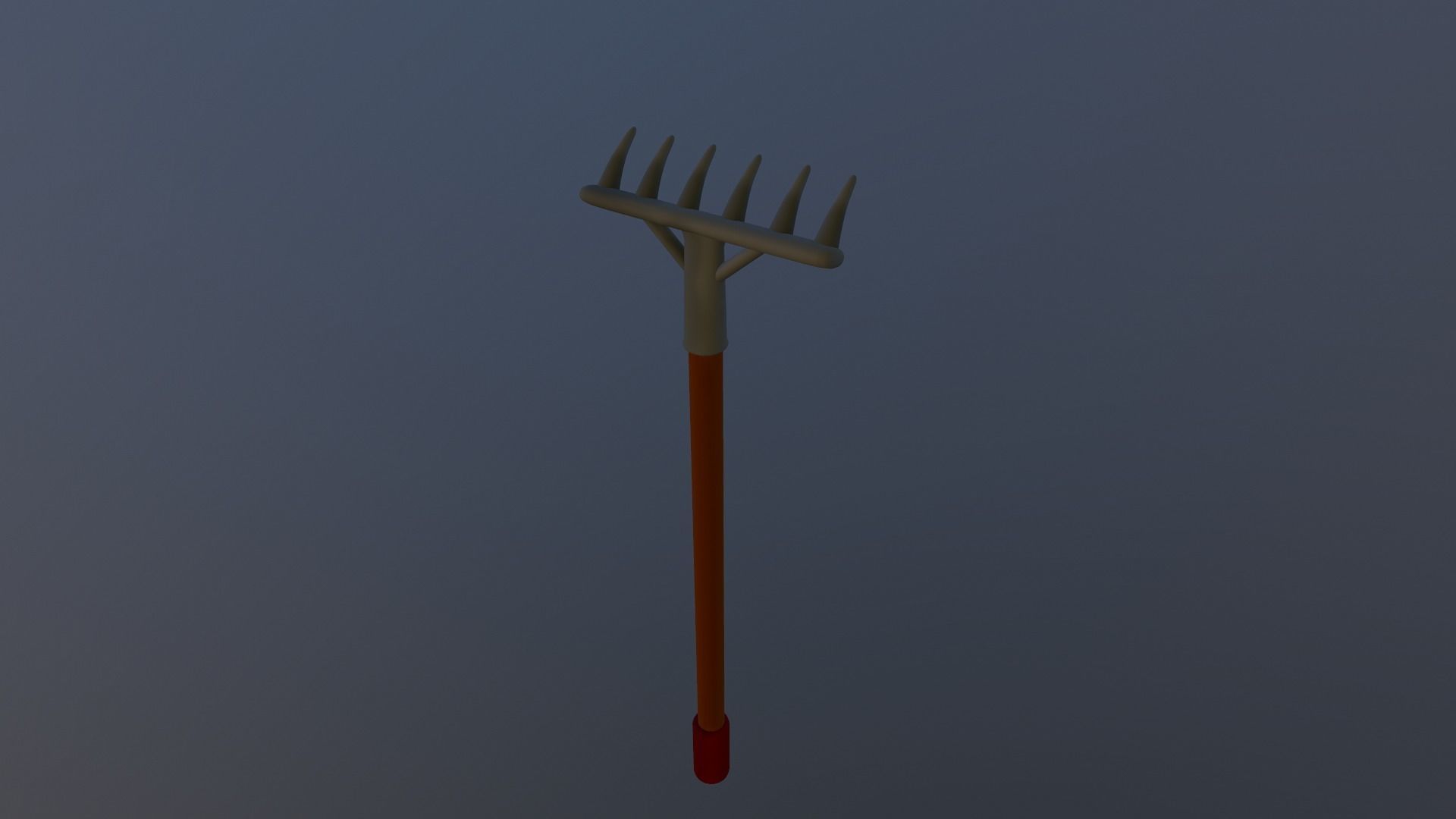 Cartoon Harrow Low-poly 3D model_14