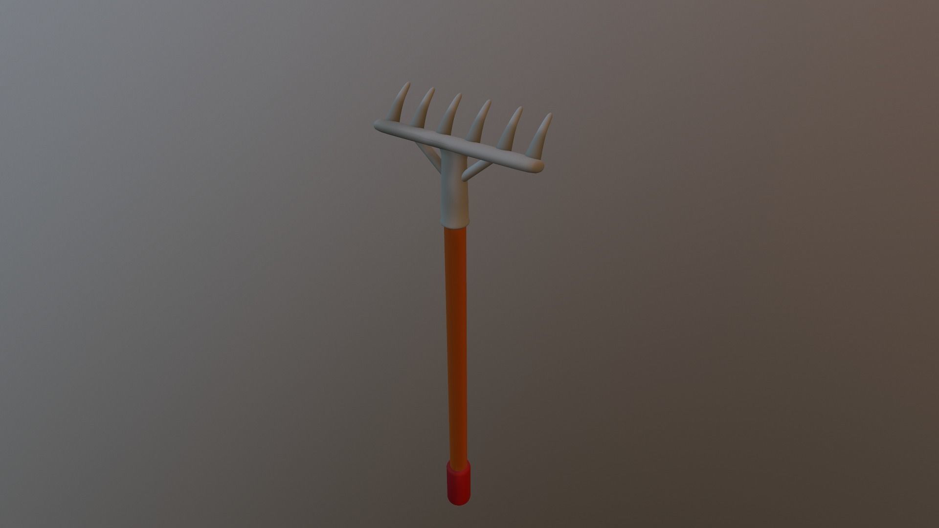 Cartoon Harrow Low-poly 3D model_27