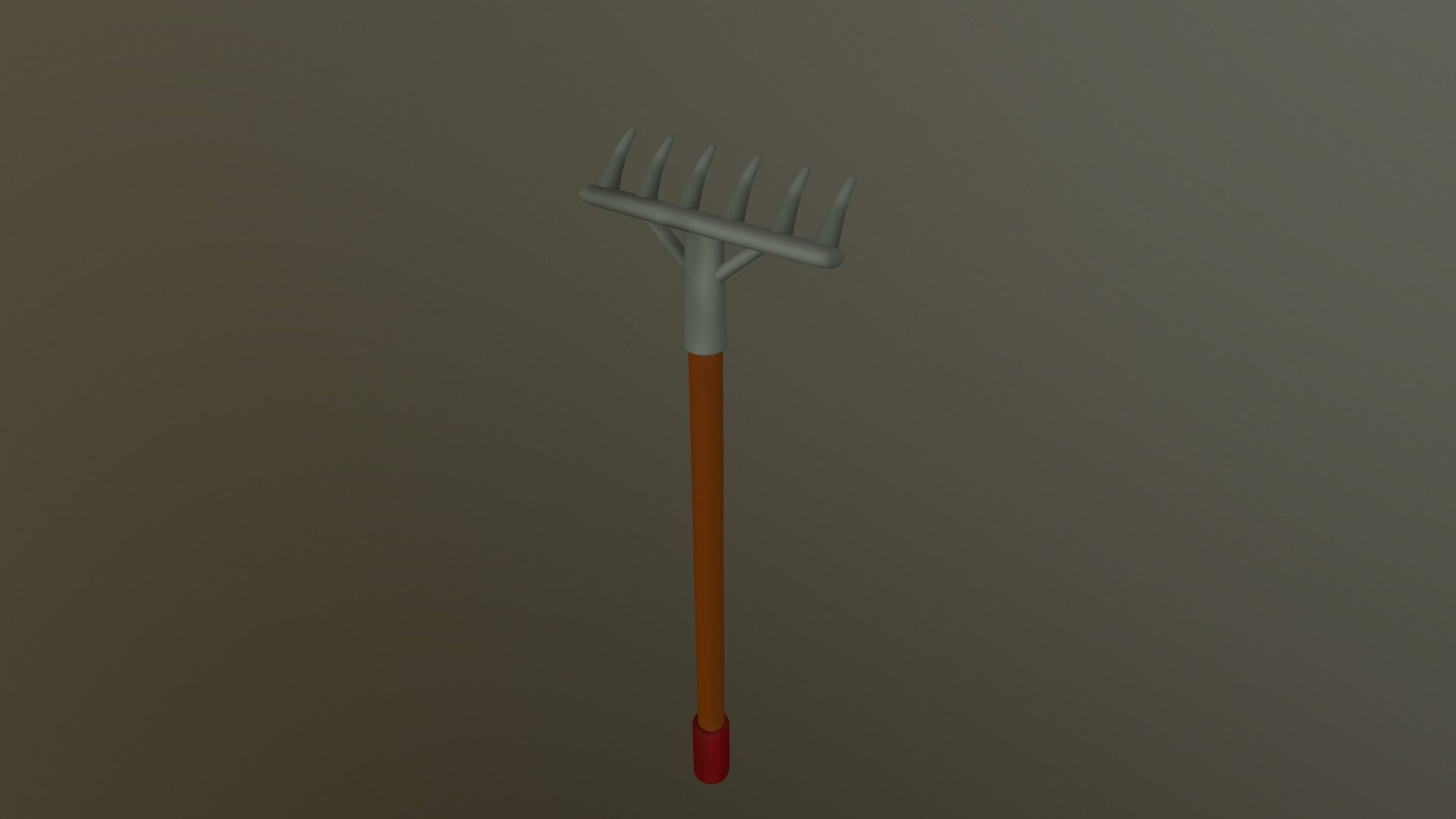 Cartoon Harrow Low-poly 3D model_25