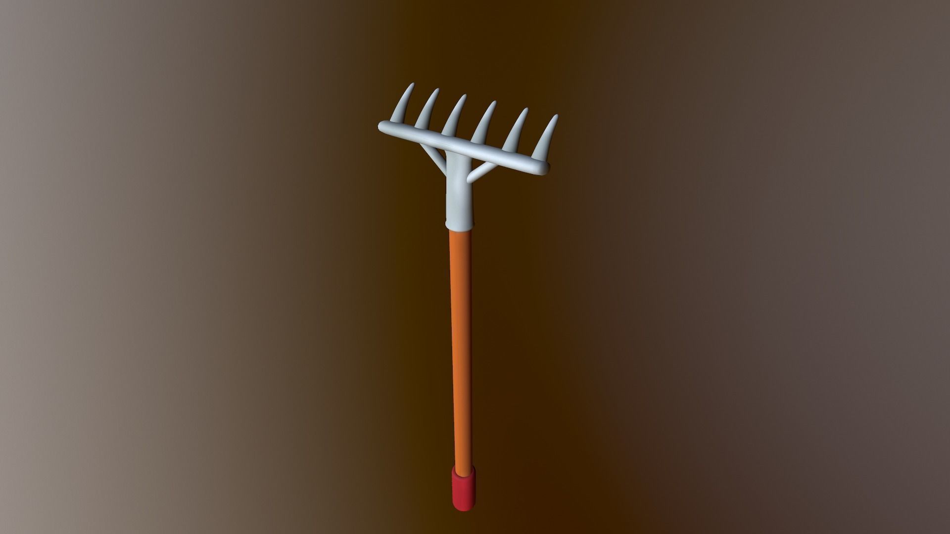 Cartoon Harrow Low-poly 3D model_12