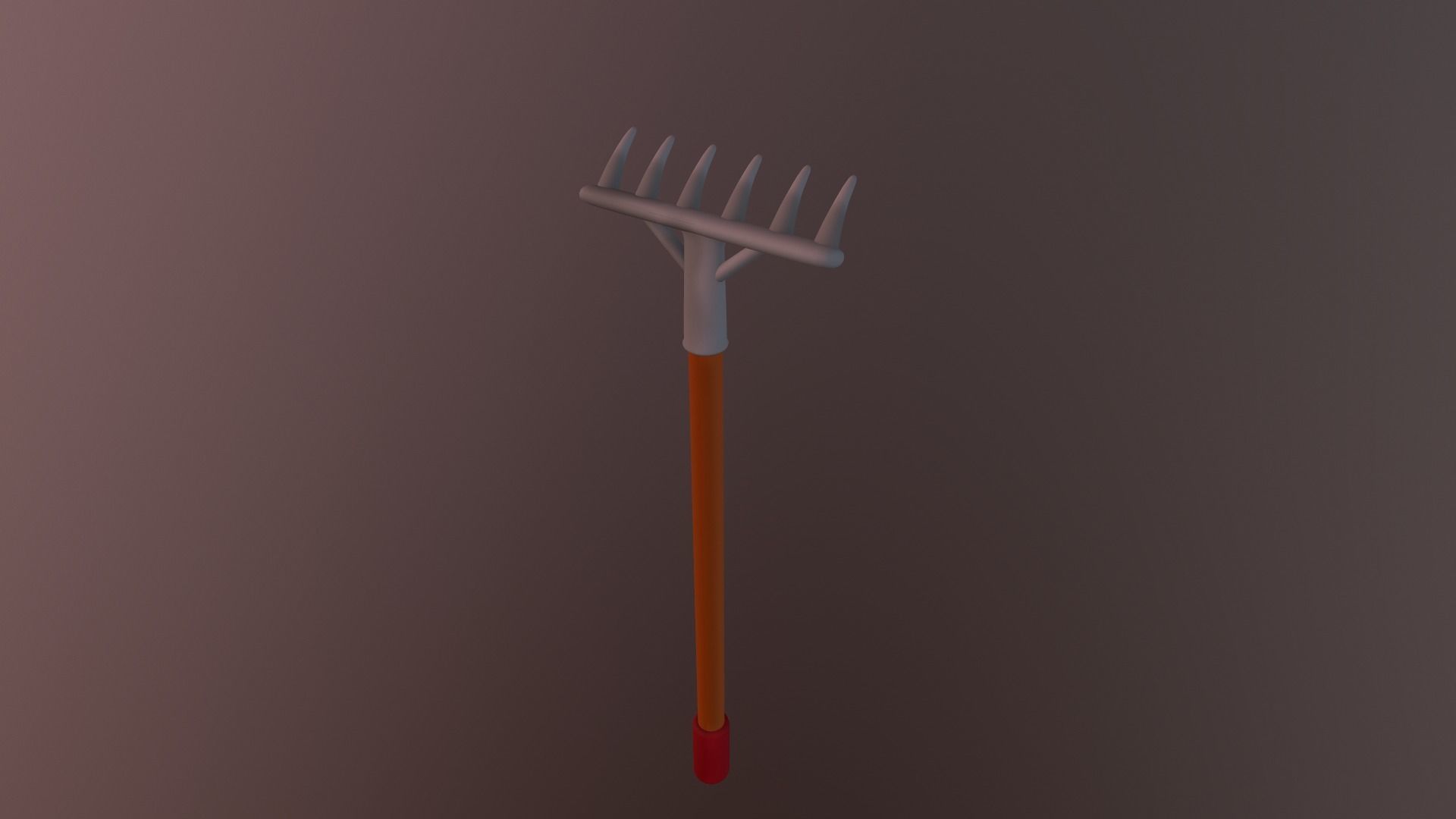 Cartoon Harrow Low-poly 3D model_30