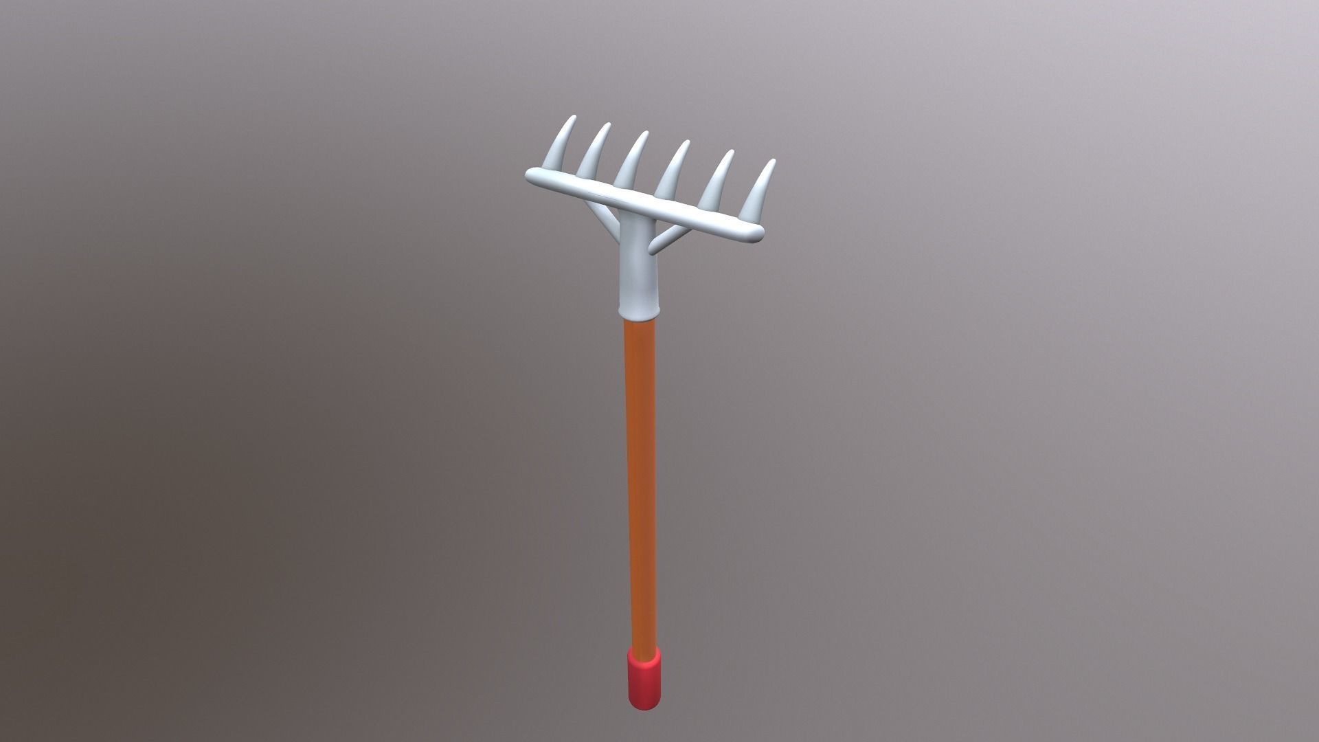 Cartoon Harrow Low-poly 3D model_31